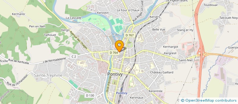 localisation de l'entreprise MONSIEUR MICHAEL WILLIAM DAWSON  PONTIVY