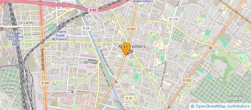 localisation de l'entreprise MONSIEUR MICHAEL YAICHE  AUBERVILLIERS