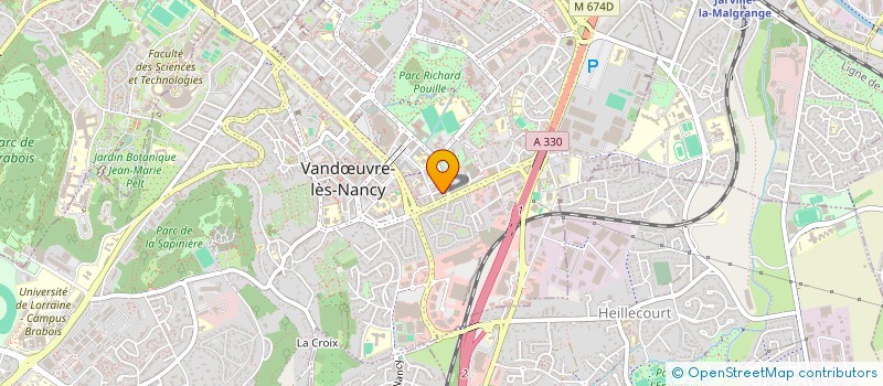 localisation de l'entreprise MONSIEUR MICHAEL ZIMON  VANDUVRE-LES-NANCY