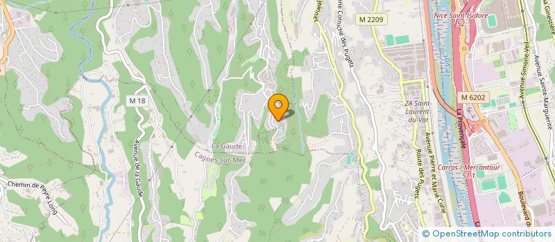 localisation de l'entreprise MONSIEUR MICHAEL ZOICAS  LA GAUDE