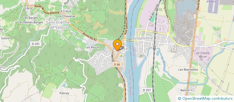 localisation de l'entreprise MONSIEUR MICHAEL ZOLET  ANDANCE