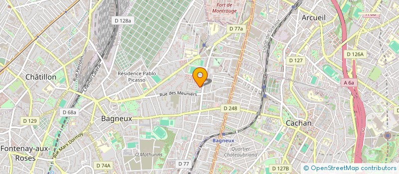 localisation de l'entreprise MONSIEUR MICHAL GIELAR  BAGNEUX