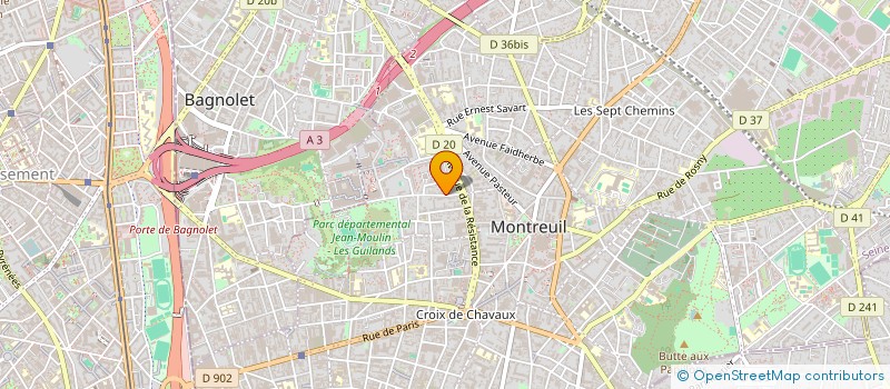localisation de l'entreprise MONSIEUR MICHAL KEBIS à MONTREUIL