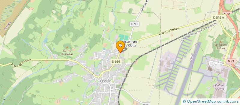 localisation de l'entreprise MONSIEUR MICHEL ABADIE  OSSUN