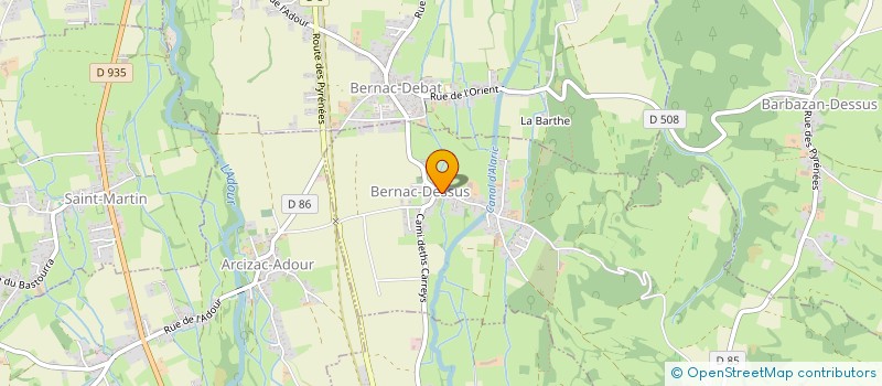 localisation de l'entreprise MONSIEUR MICHEL ABADIE  BERNAC-DESSUS