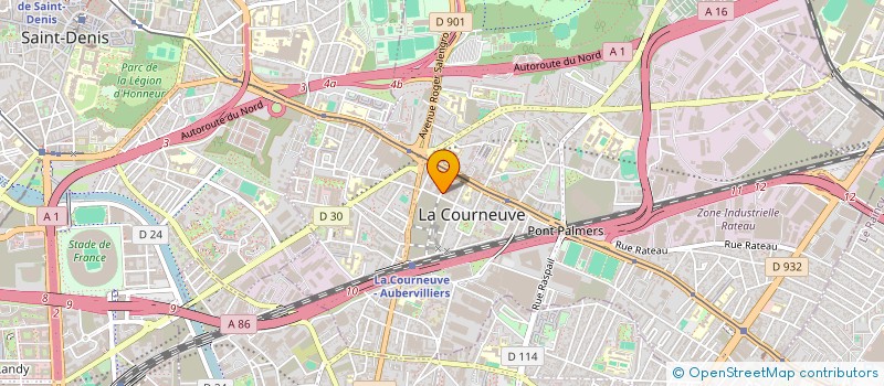 localisation de l'entreprise MONSIEUR MICHEL ABEL à LA COURNEUVE