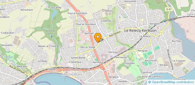 localisation de l'entreprise MONSIEUR MICHEL ACQUITTER à LE RELECQ-KERHUON