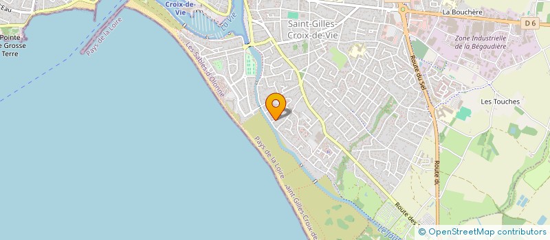 localisation de l'entreprise MONSIEUR MICHEL ADRIEN PENABAYRE  SAINT-GILLES-CROIX-DE-VIE
