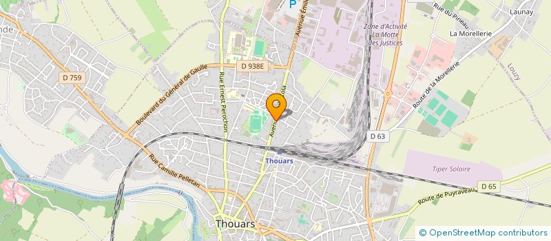 localisation de l'entreprise MONSIEUR MICHEL AGULLO  THOUARS