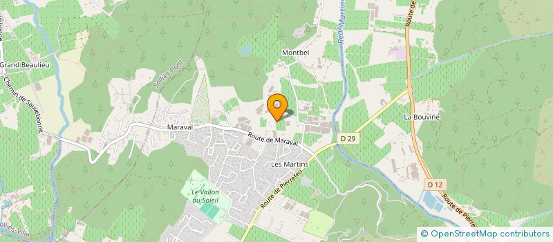 localisation de l'entreprise MONSIEUR MICHEL AILLAUD à LA CRAU