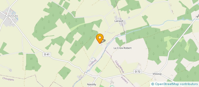 localisation de l'entreprise MONSIEUR MICHEL AILLEAUME  COUSSAY