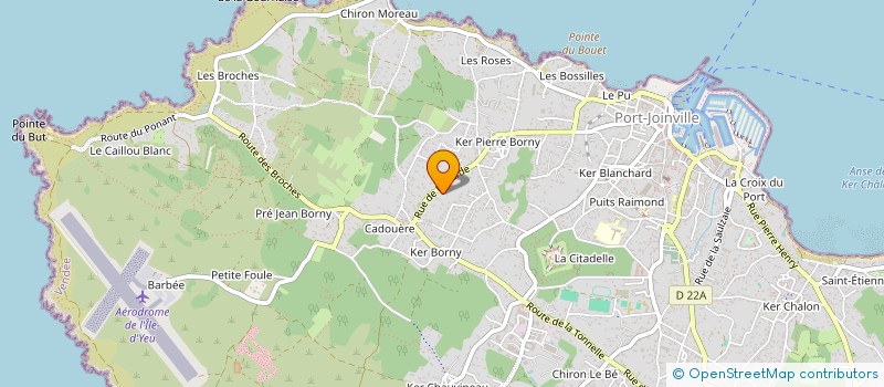 localisation de l'entreprise MONSIEUR MICHEL AIRAUD à L'ILE-D'YEU