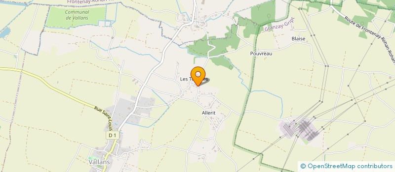 localisation de l'entreprise MONSIEUR MICHEL AIRAULT  VALLANS