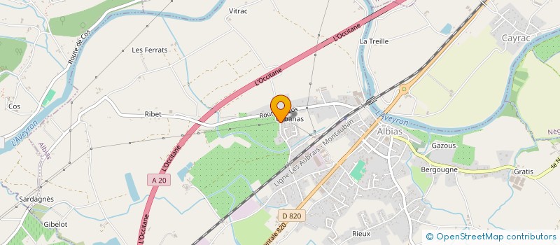 localisation de l'entreprise MONSIEUR MICHEL ALAUX  ALBIAS