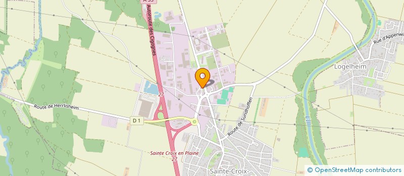 localisation de l'entreprise MONSIEUR MICHEL ALBANESE  SAINTE-CROIX-EN-PLAINE