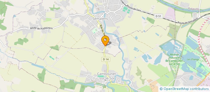 localisation de l'entreprise MONSIEUR MICHEL ALBERT  SEMALENS