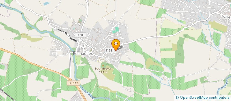 localisation de l'entreprise MONSIEUR MICHEL ALBOUY  PENNAUTIER