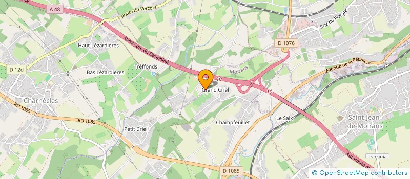 localisation de l'entreprise MONSIEUR MICHEL ALBRAND  MOIRANS