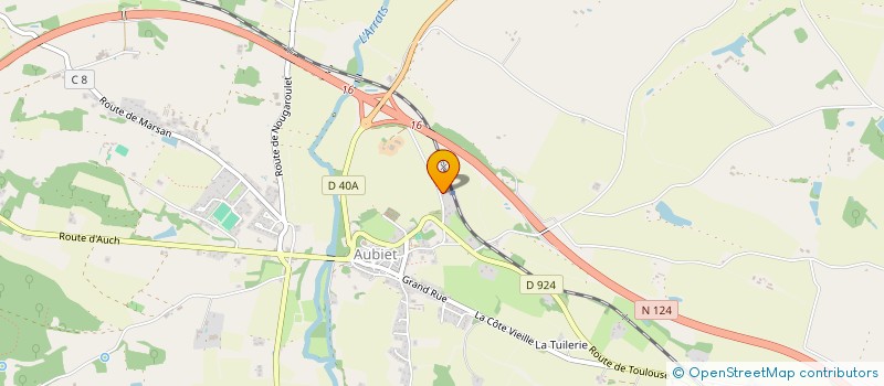 localisation de l'entreprise MONSIEUR MICHEL ALEM  AUBIET