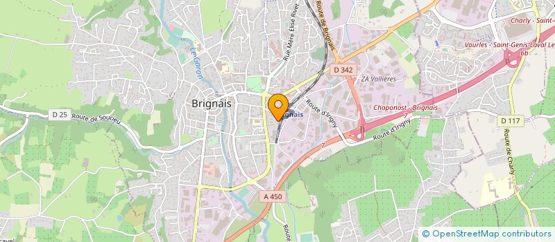 localisation de l'entreprise MONSIEUR MICHEL ALENDA à BRIGNAIS