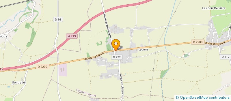 localisation de l'entreprise MONSIEUR MICHEL ALEXANDRE  COGNAT-LYONNE