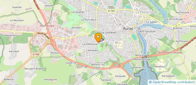 localisation de l'entreprise MONSIEUR MICHEL ALIPS à AURAY
