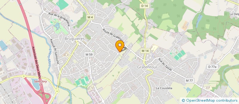 localisation de l'entreprise MONSIEUR MICHEL ALLAIN  BRUGUIERES