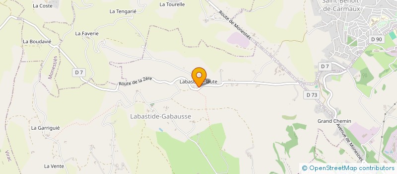 localisation de l'entreprise MONSIEUR MICHEL ALLOZA  LABASTIDE-GABAUSSE