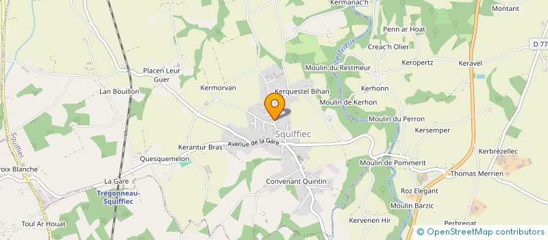 localisation de l'entreprise MONSIEUR MICHEL ALONSO  SQUIFFIEC