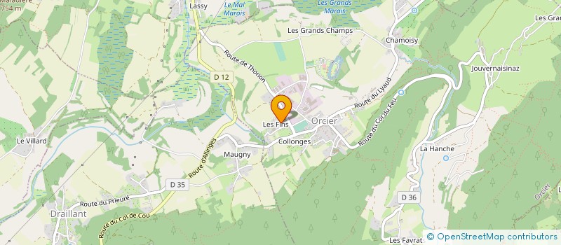 localisation de l'entreprise MONSIEUR MICHEL ALPHONSE  ORCIER