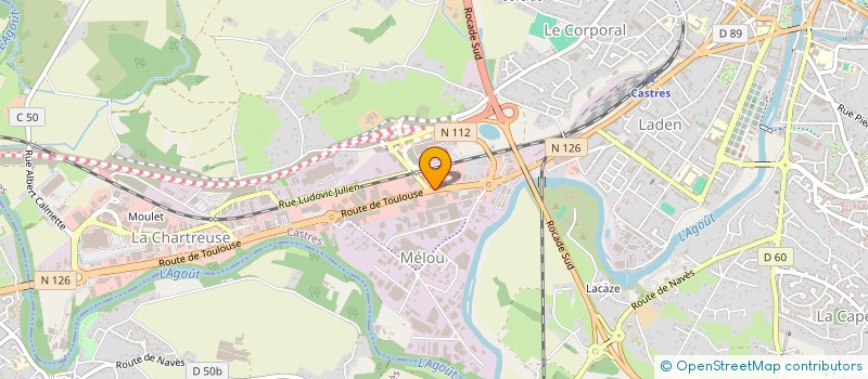 localisation de l'entreprise MONSIEUR MICHEL ALQUIER  CASTRES