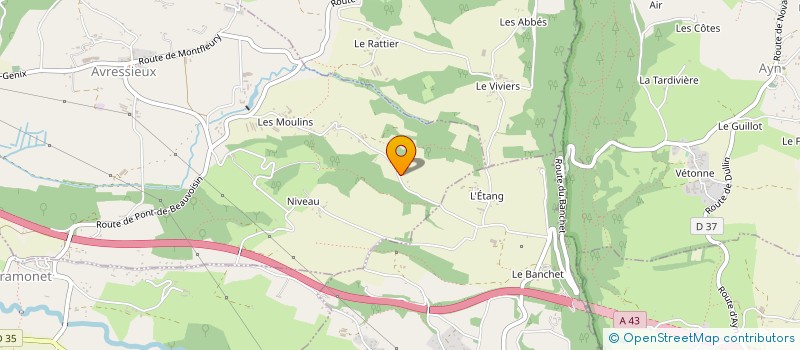 localisation de l'entreprise MONSIEUR MICHEL ALUISIO à AVRESSIEUX