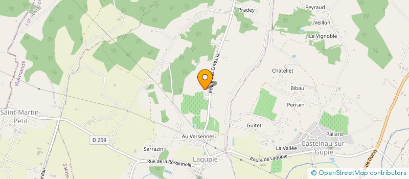 localisation de l'entreprise MONSIEUR MICHEL ALVA  LAGUPIE