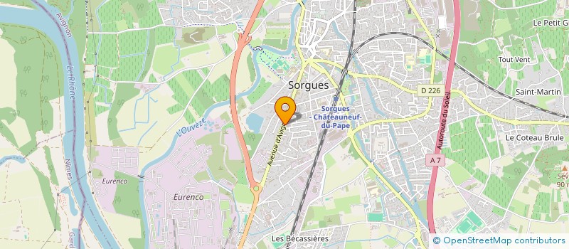 localisation de l'entreprise MONSIEUR MICHEL AMADOR  SORGUES