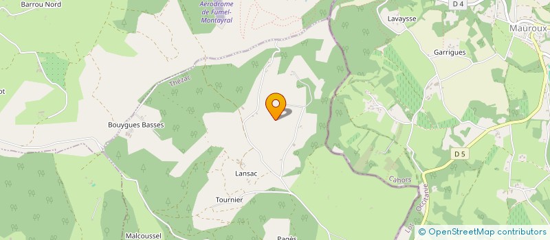 localisation de l'entreprise MONSIEUR MICHEL AMAT  THEZAC