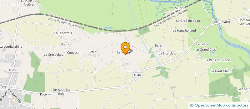 localisation de l'entreprise MONSIEUR MICHEL AMELINE  AVESSAC