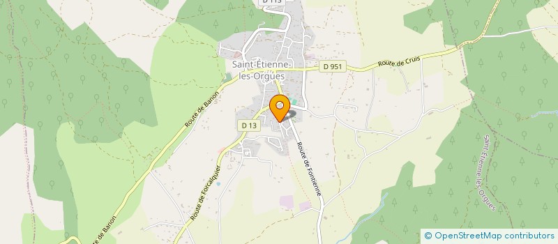 localisation de l'entreprise MONSIEUR MICHEL AMIRAUX  SAINT-ETIENNE-LES-ORGUES