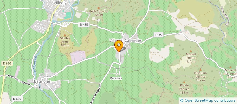localisation de l'entreprise MONSIEUR MICHEL AMOUROUX  VILLARZEL-CABARDES