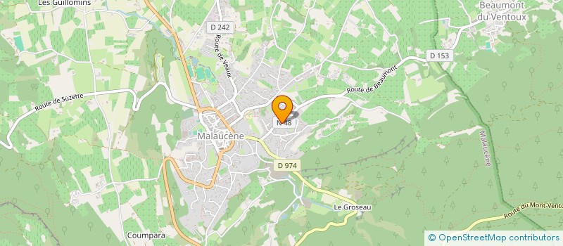 localisation de l'entreprise MONSIEUR MICHEL ANCIAUX  MALAUCENE