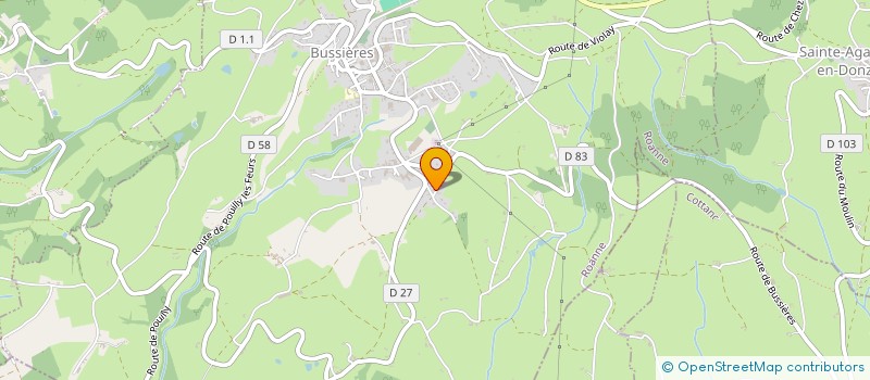 localisation de l'entreprise MONSIEUR MICHEL ANDRE à BUSSIERES