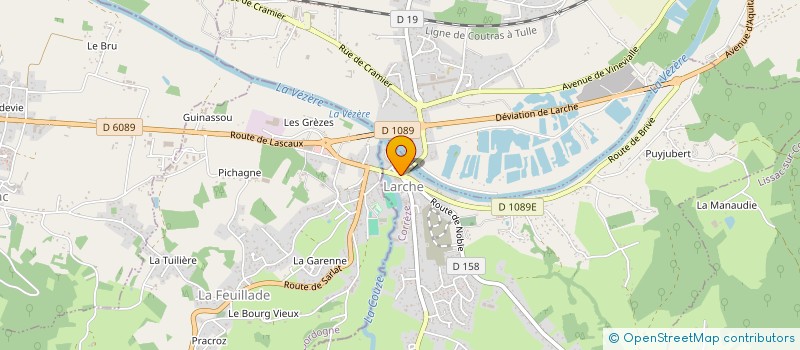 localisation de l'entreprise MONSIEUR MICHEL ANDRIEUX  LARCHE