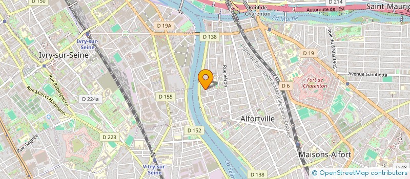 localisation de l'entreprise MONSIEUR MICHEL-ANGE AROLES  ALFORTVILLE