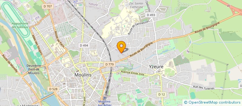 localisation de l'entreprise MONSIEUR MICHEL-ANGE TIMONER  YZEURE