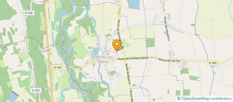 localisation de l'entreprise MONSIEUR MICHEL ANGELERI  PRECHAC-SUR-ADOUR