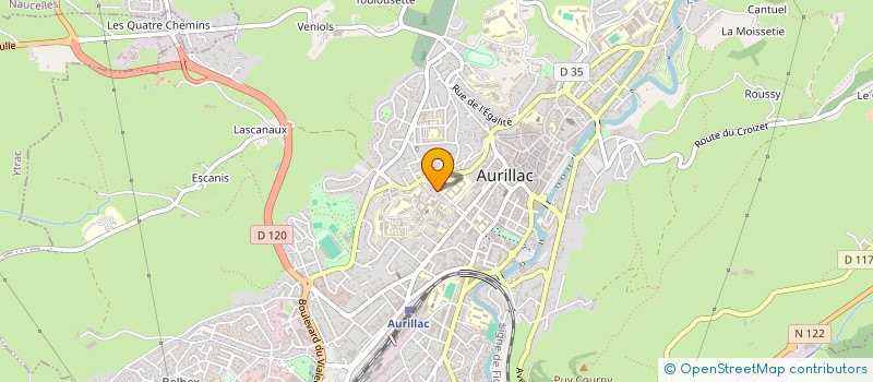 localisation de l'entreprise MONSIEUR MICHEL ANGELIER à AURILLAC