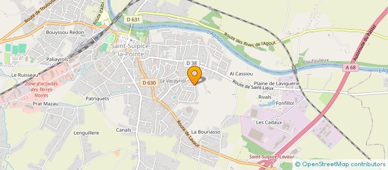 localisation de l'entreprise MONSIEUR MICHEL ANGLADE à SAINT-SULPICE-LA-POINTE