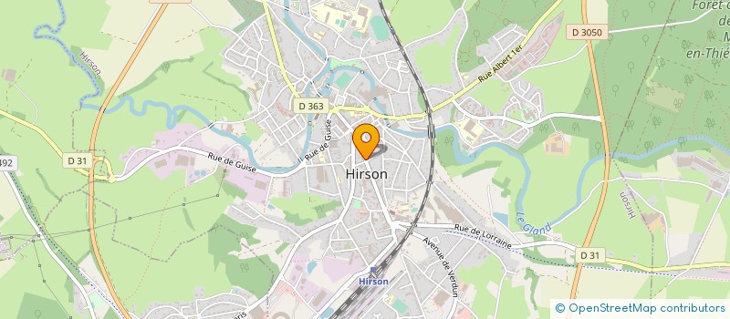 localisation de l'entreprise MONSIEUR MICHEL ANSCUTTER  HIRSON