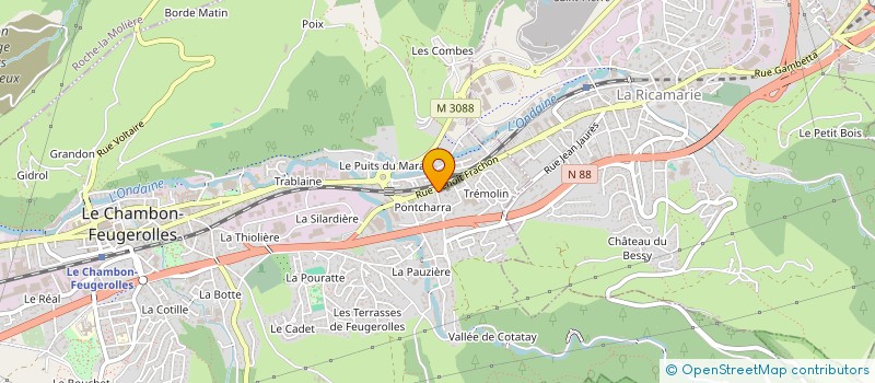 localisation de l'entreprise MONSIEUR MICHEL ARCURI  LE CHAMBON-FEUGEROLLES