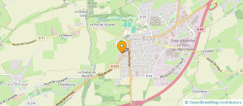 localisation de l'entreprise MONSIEUR MICHEL ARMAND  VILLERS-BOCAGE