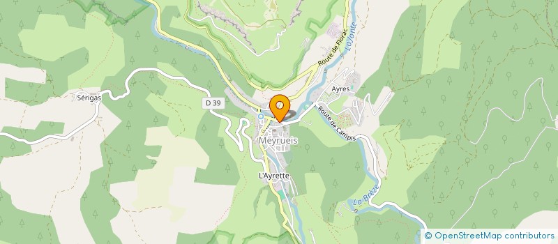 localisation de l'entreprise MONSIEUR MICHEL ARNAL  MEYRUEIS